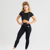 True Tie Crop Top | Black