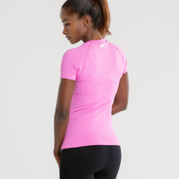 Power Seamless T-Shirt | Phlox Pink