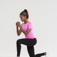 Power Seamless T-Shirt | Phlox Pink